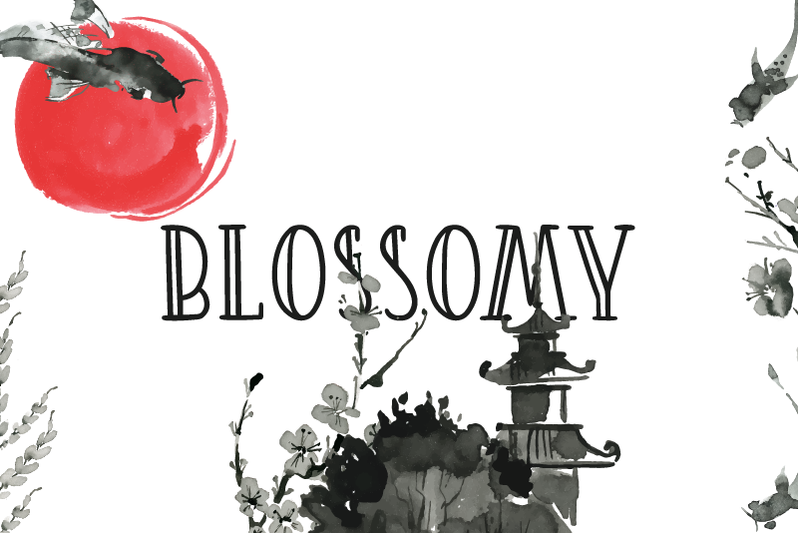 blossomy-double-lined-font-lovesvg