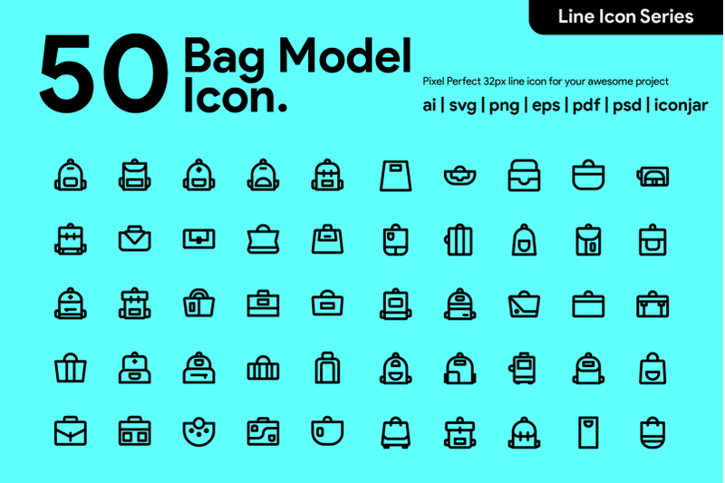 50-bag-model-icon-line-v2
