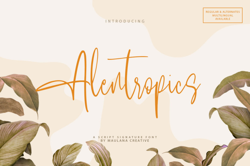 alentropics-script-signature-font