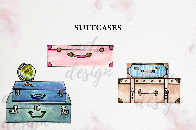 watercolor-travel-clip-art-watercolor-summer-suitcases-and-bags