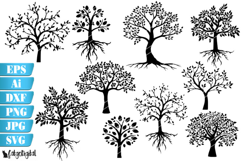 tree-silhouettes-svg-eps-ai-png-dxf-jpeg