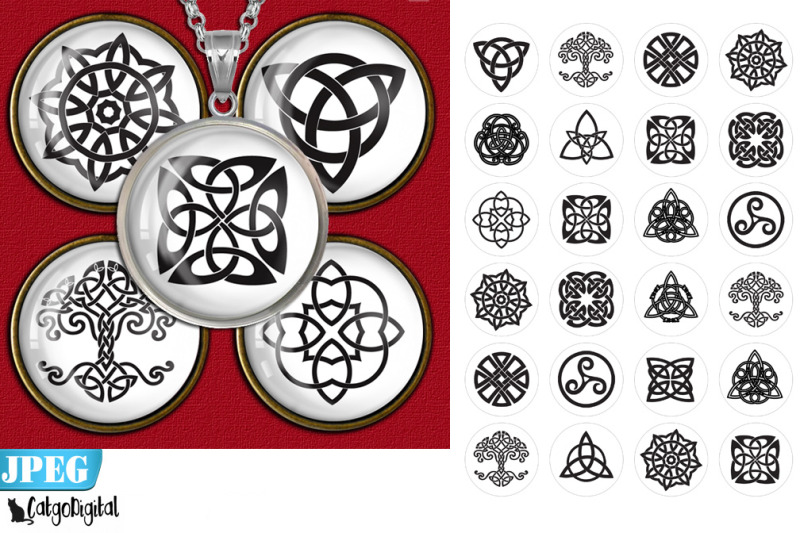 celtic-knots-circle-printable-images-digital-collage-sheet