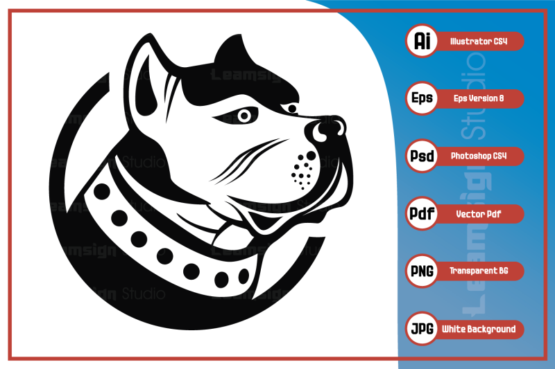 pitbull-dog-head-logo-design