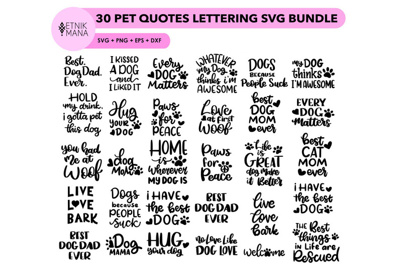 30-pet-quotes-lettering-svg-bundle