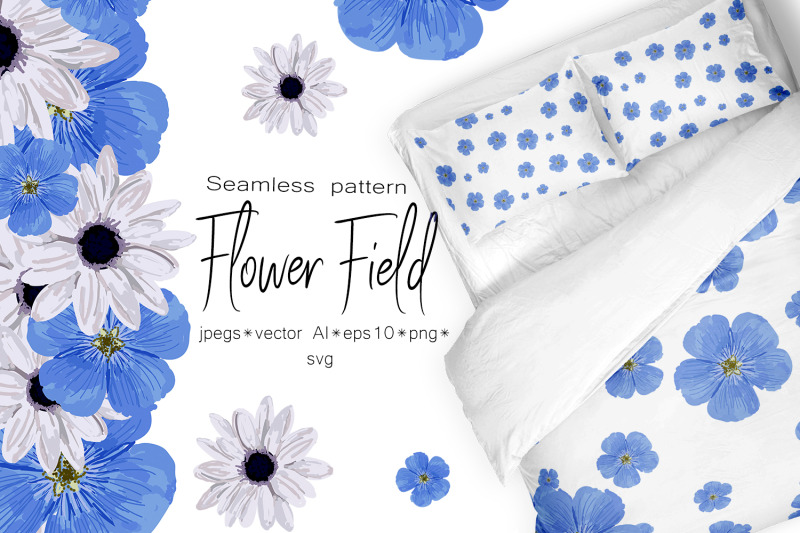 spring-set-flower-field-seamless-pattern-and-seamless-border