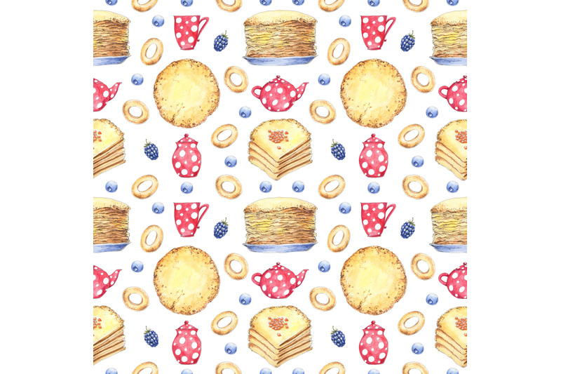 maslenitsa-shrove-pancake-week-food-watercolor-seamless-pattern