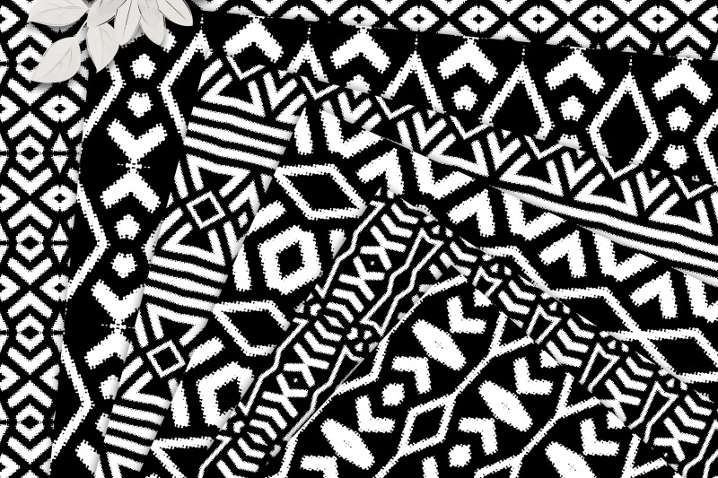 black-white-aztec-ethnic-patterns-digital-scrapbook-paper