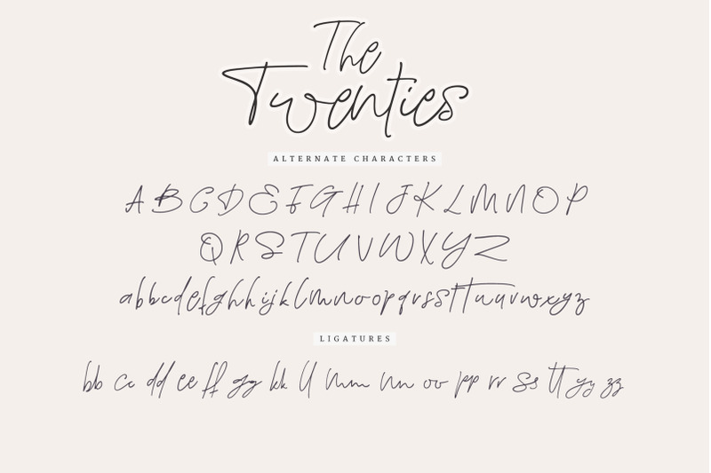the-twenties-a-sweet-signature-font