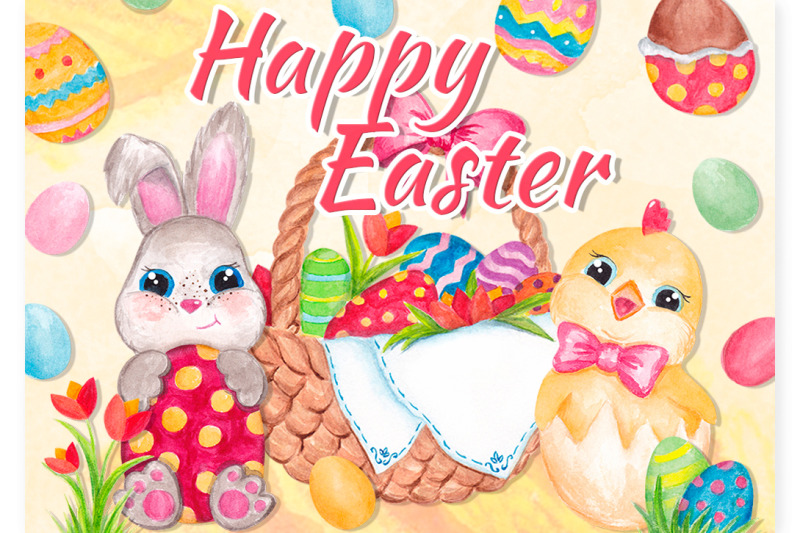 easter-clipart-watercolor-easter-bunny-and-chick-graphics