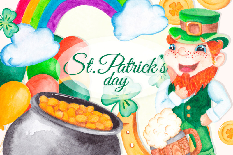 st-patrick-039-s-day-clipart-watercolor-graphics