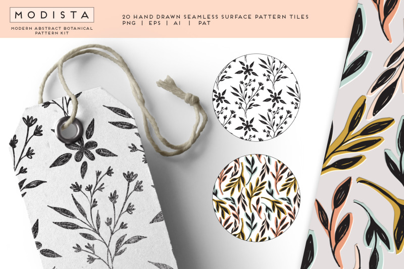 modista-abstract-botanical-surface-pattern-kit
