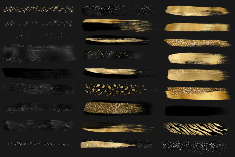 black-and-gold-brush-strokes-clipart