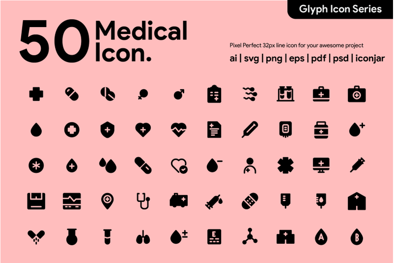 50-medical-icon-glyph