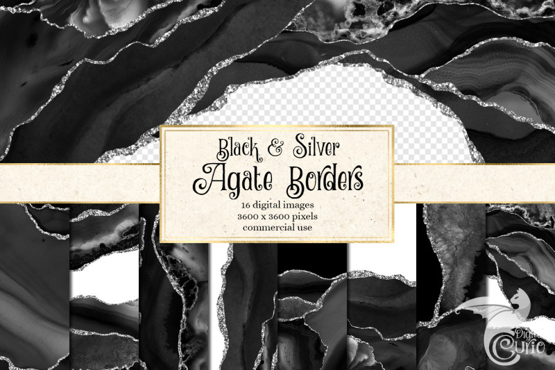black-and-silver-agate-borders