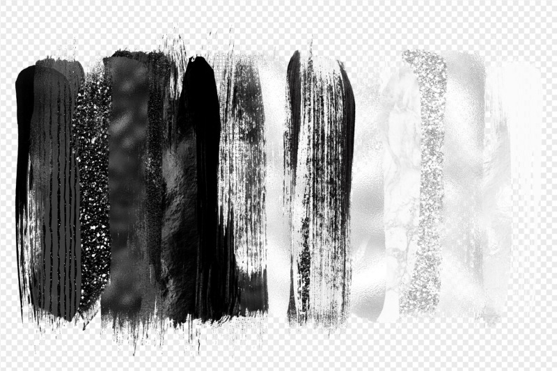 black-and-white-brush-strokes-clipart