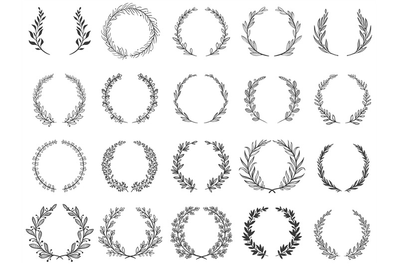 ornamental-branch-wreathes-laurel-leafs-wreath-olive-branches-and-ro