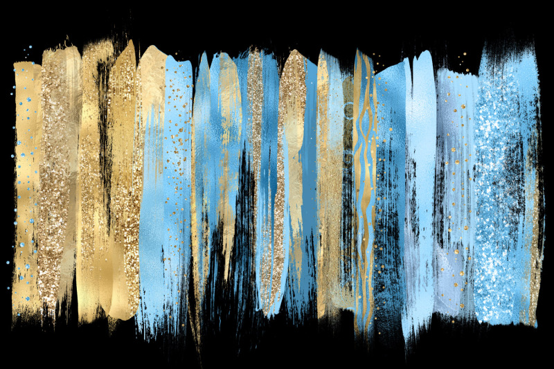 blue-and-gold-brush-strokes