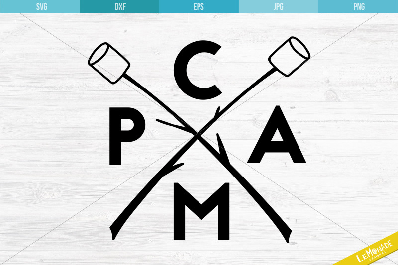 CAMP SVG, Campfire SVG, Marshmallow Sticks Cut File By Lemonade Design
