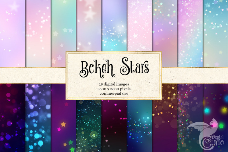 bokeh-stars-digital-paper