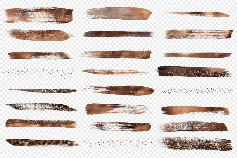 bronze-brush-strokes-clipart