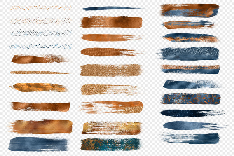 copper-and-prussian-brush-strokes