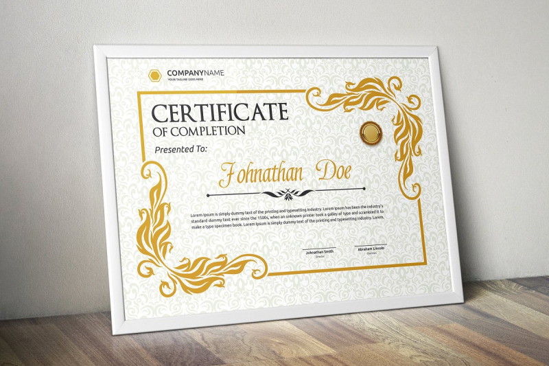 Certificate By Art Attacked | TheHungryJPEG