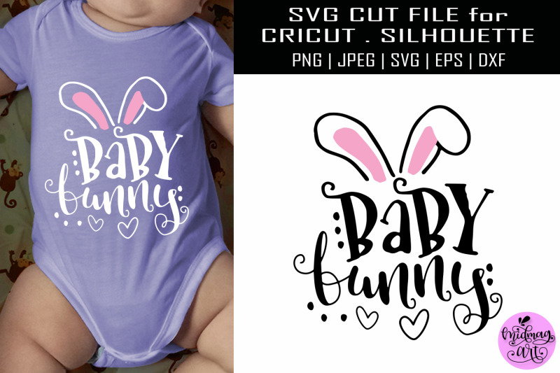 Baby bunny svg, easter shirt svg By Midmagart | TheHungryJPEG