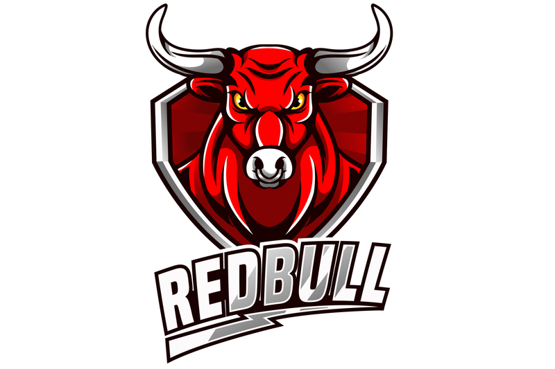 red-bull-sport-mascot-logo-design