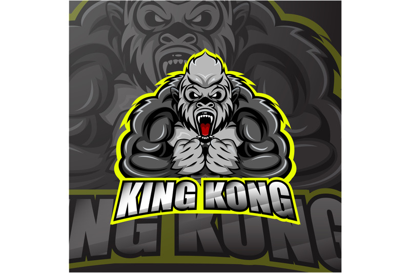 king-kong-esport-logo-mascot-design