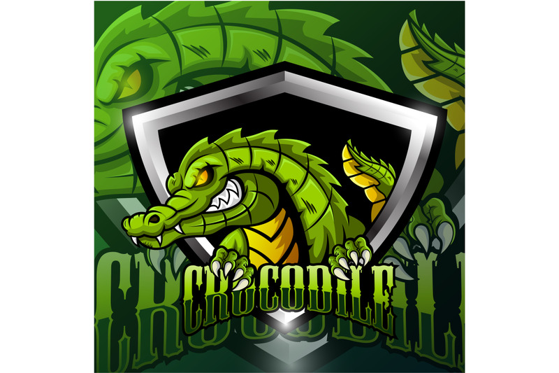 crocodile-sport-mascot-logo-design