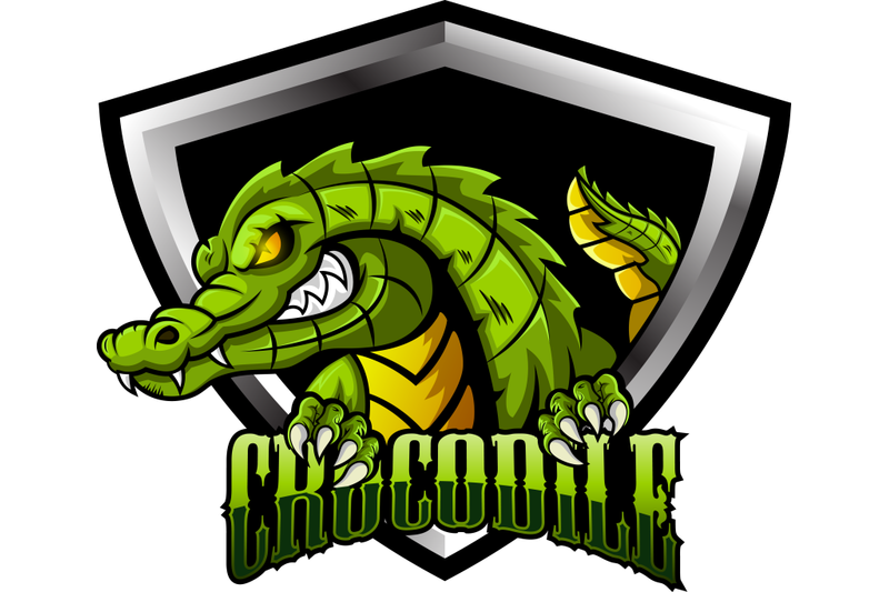 crocodile-sport-mascot-logo-design