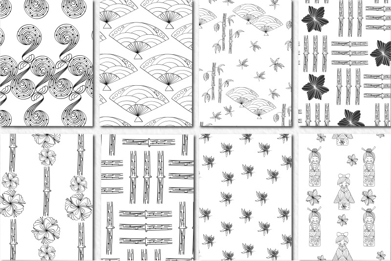 line-art-japanese-pattern-collection