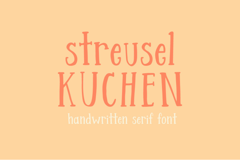 streusel-kuchen-handwritten-font