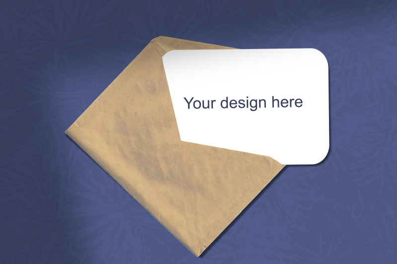 mockup-a-sheet-of-white-paper-with-an-envelope-on-a-blue-background
