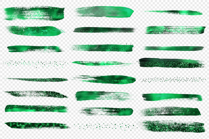 emerald-brush-strokes-clipart