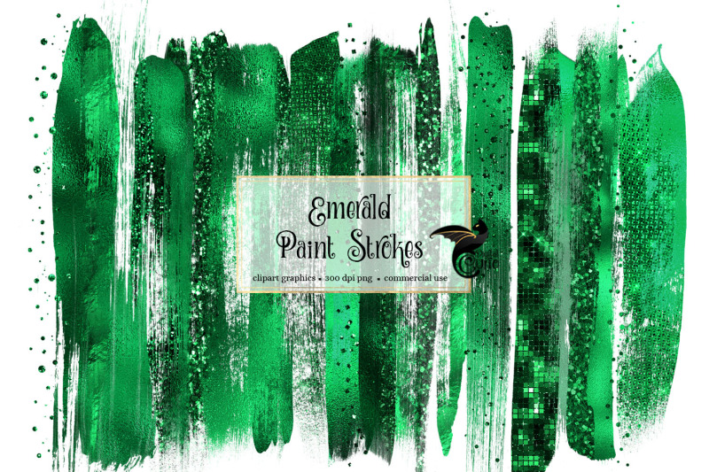 emerald-brush-strokes-clipart