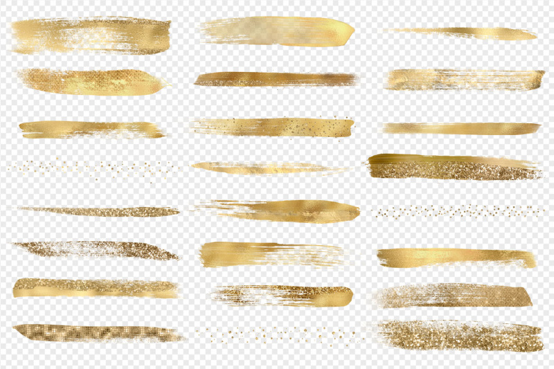 gold-paint-strokes-clipart