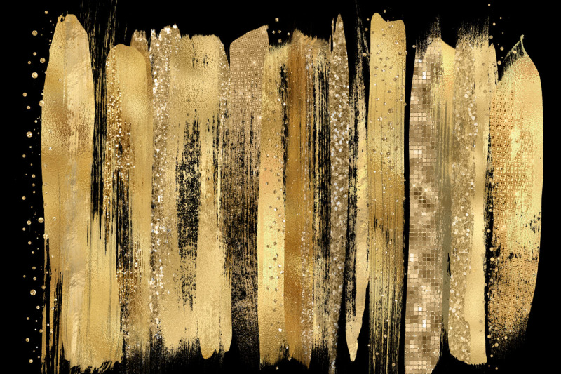 gold-paint-strokes-clipart