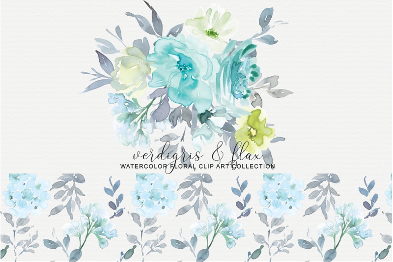 verdigris-amp-flax-floral-clipart-watercolor-collection
