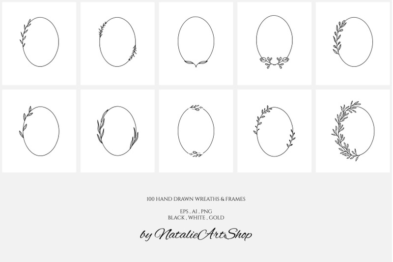 100-hand-drawn-floral-wreaths-and-frames-set-2