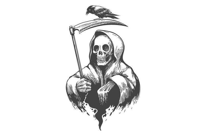 death-with-scythe-and-crow