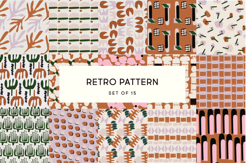 retro-pattern-set