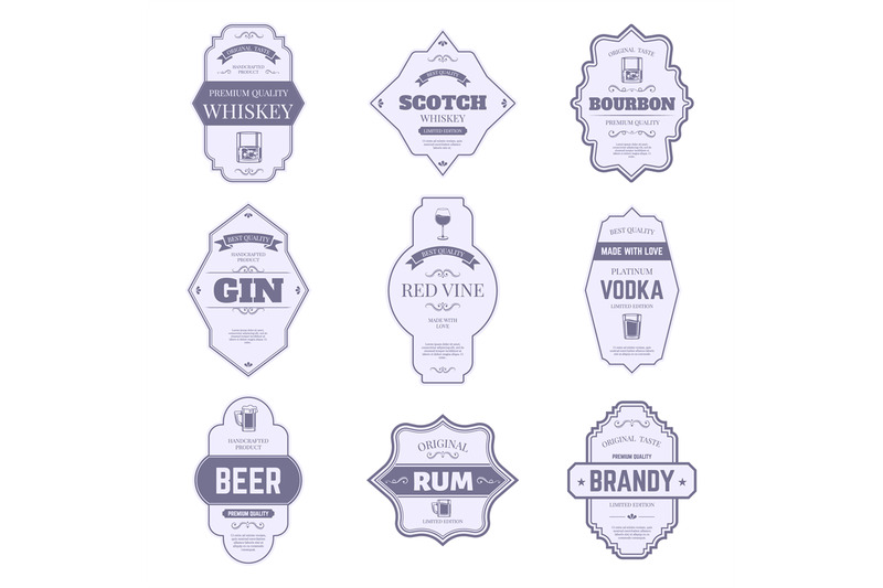 alcohol-bottle-labels-traditional-alcohol-labels-vintage-bourbon-and