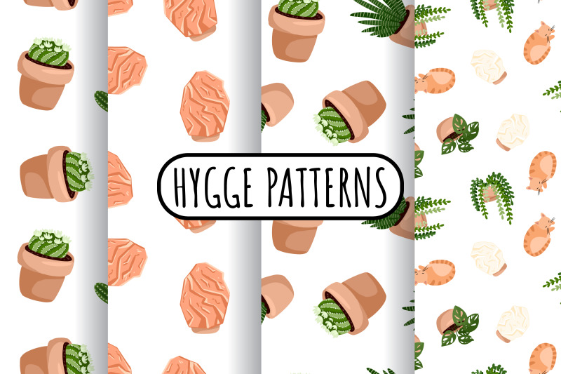 hygge-succulents-seamless-patterns-set