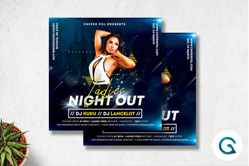 ladies-night-out-flyer-template