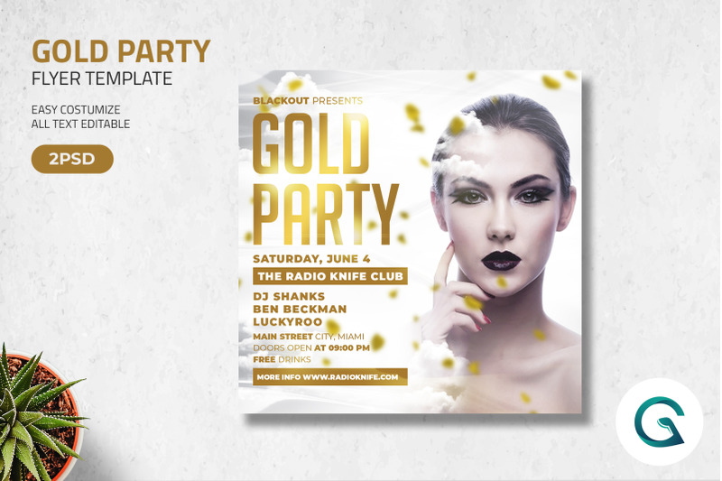 gold-party-flyer-template