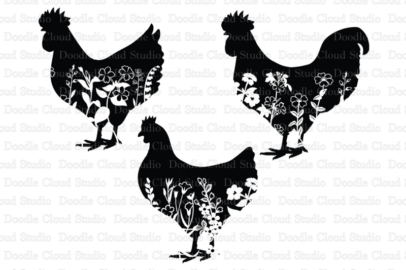 floral-chicken-svg-floral-rooster-svg-floral-hen-svg