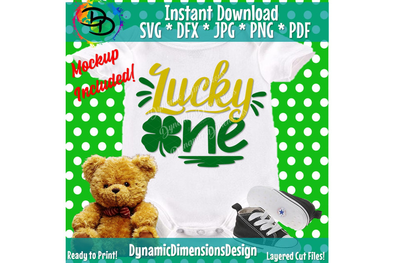 Download Lucky One SVG, 1st Birthday Party, St. Patrick's Day Cut ...