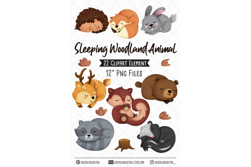 sleeping-woodland-animals