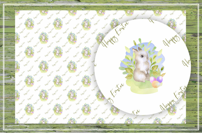 follow-the-bunny-watercolor-easter-seamless-patterns